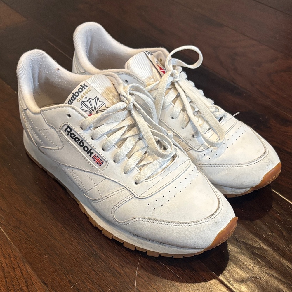 Reebok White Leather Sneakers